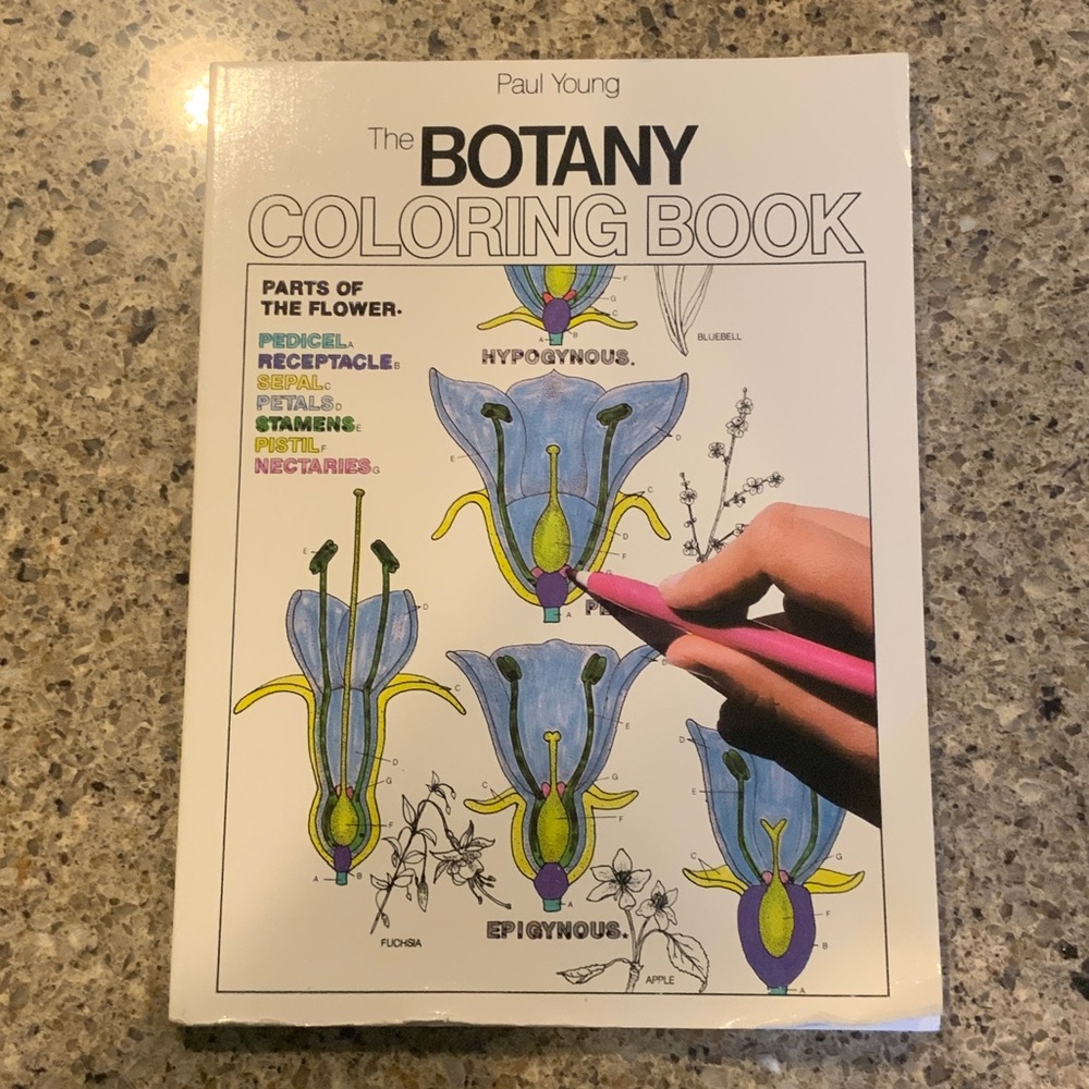 Botany Coloring Book with Illustrations